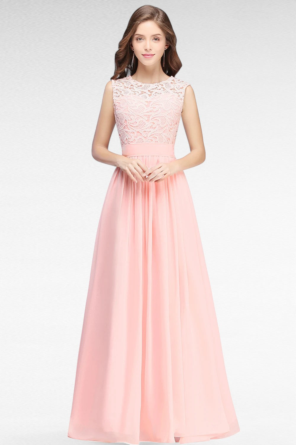 Robe Simple Longue Rose