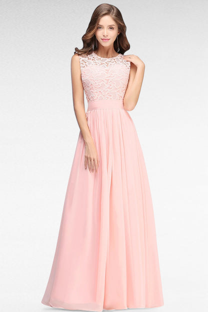 Robe Simple Longue Rose