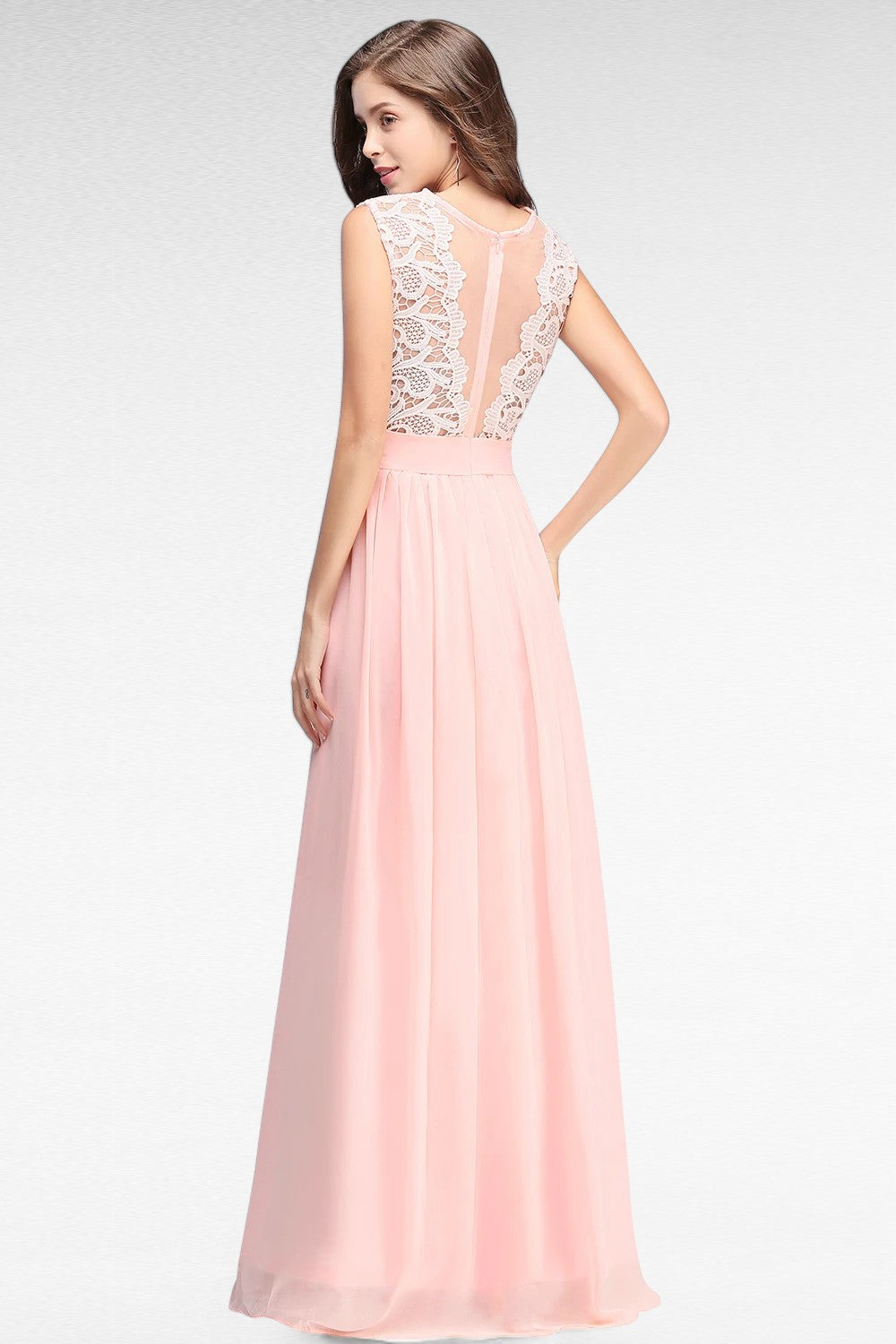 Robe Simple Longue Rose