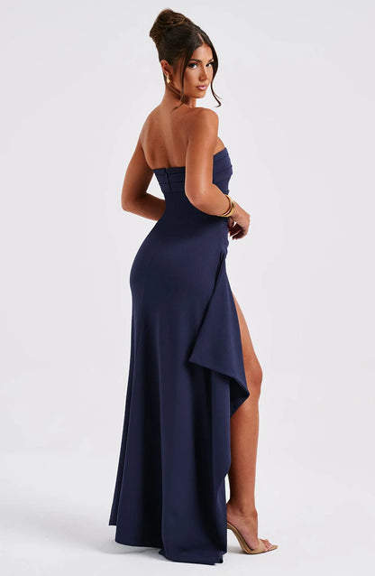 AXIE - Robe Longue Élégante Fendue